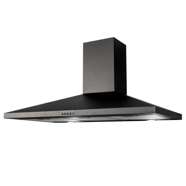 100cm Black Pyramid Chimney Cooker Hood - SIA CHL100BL (Discontinued)
