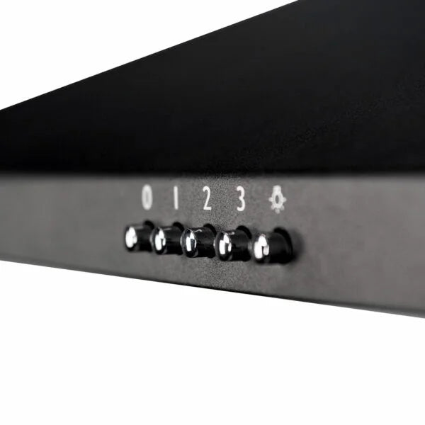 100cm Black Pyramid Chimney Cooker Hood - SIA CHL100BL (Discontinued)