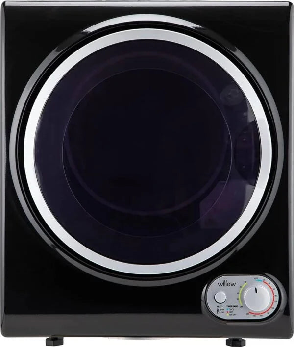 2.5kg Black Vented Tumble Dryer - Willow WTD25B