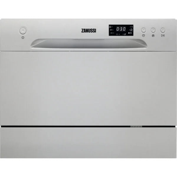 Compact Dishwasher, Silver Freestanding - Zanussi ZDM17301SA (Discontinued)